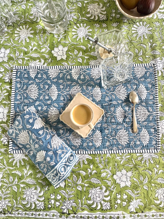 Set de table LOTUS bleu