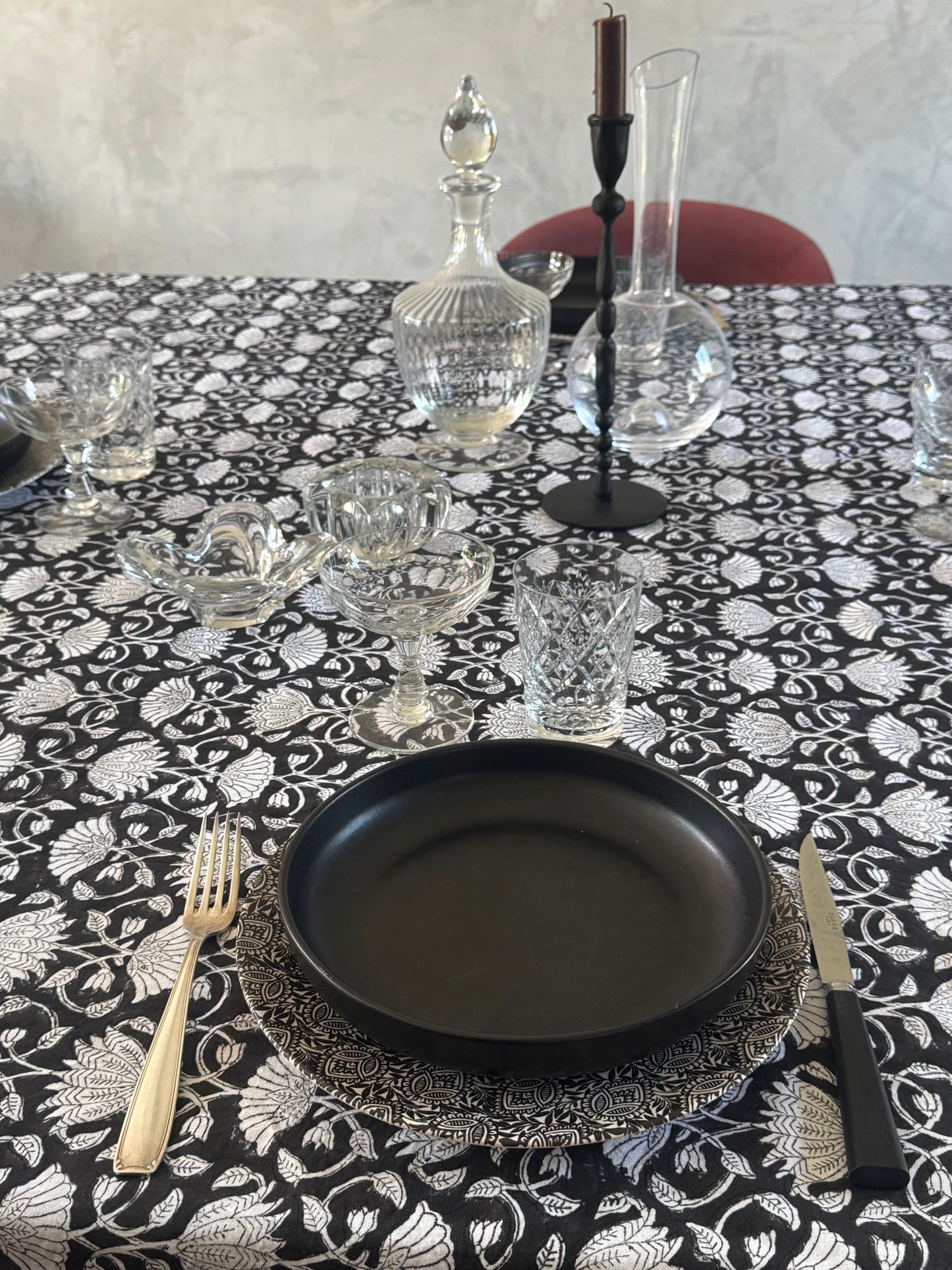 Nappe LOTUS noire