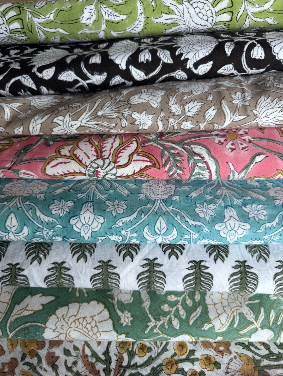 Nappe ronde JAIPUR verte