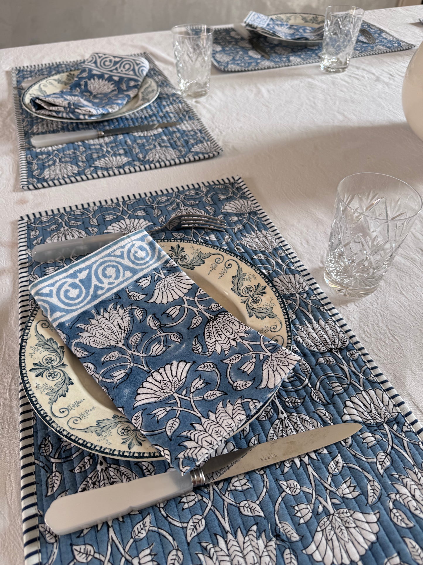 Set de table LOTUS bleu