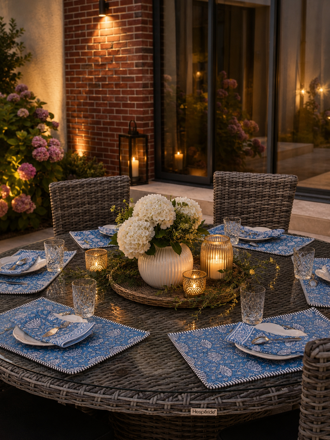 Set de table LOTUS bleu