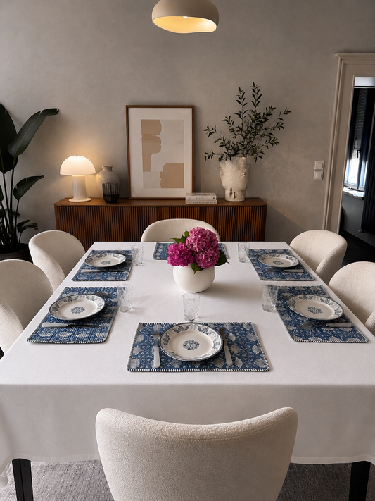 Set de table LOTUS bleu