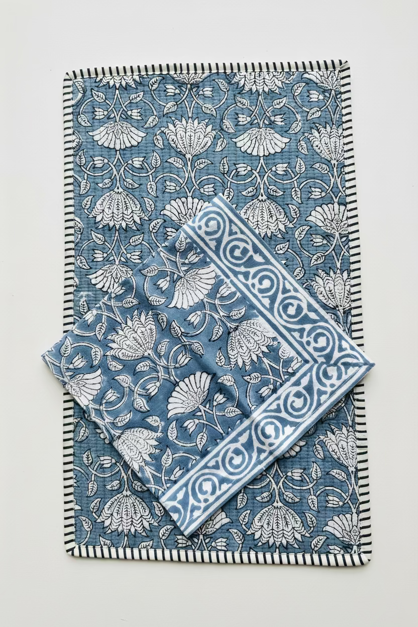 Set de table LOTUS bleu