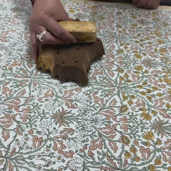 video de démonstration de la technique d'impression au blockprint 